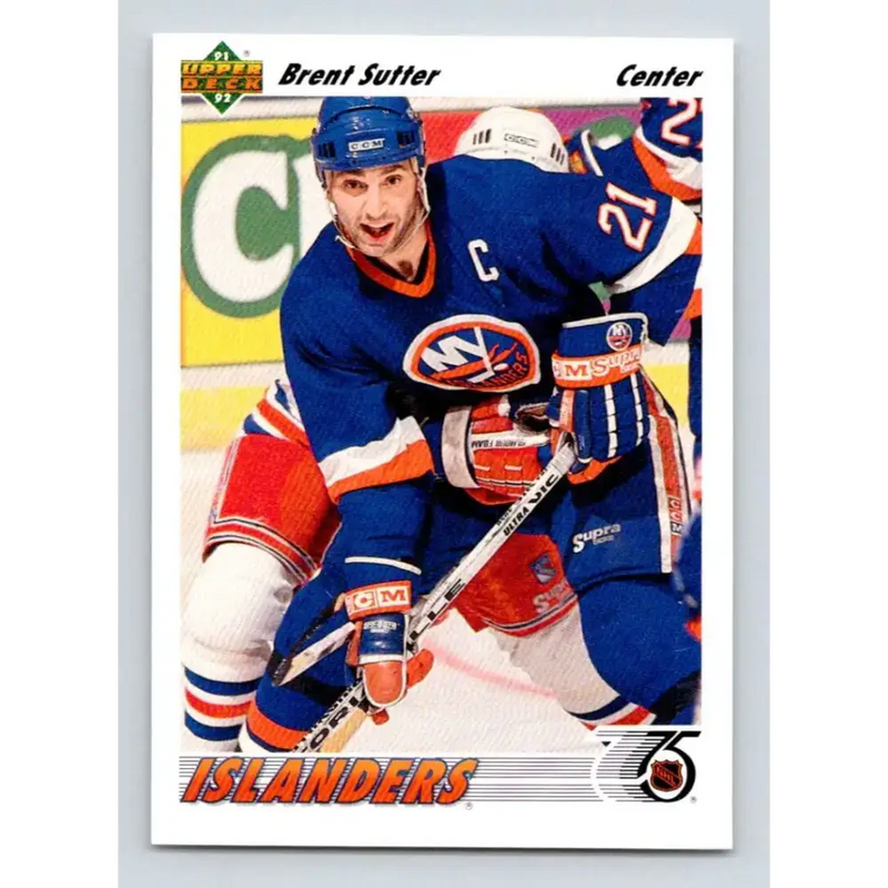 1991-92 Upper Deck #140 Brent Sutter NM-MT Hockey Card - Hockey Card Single