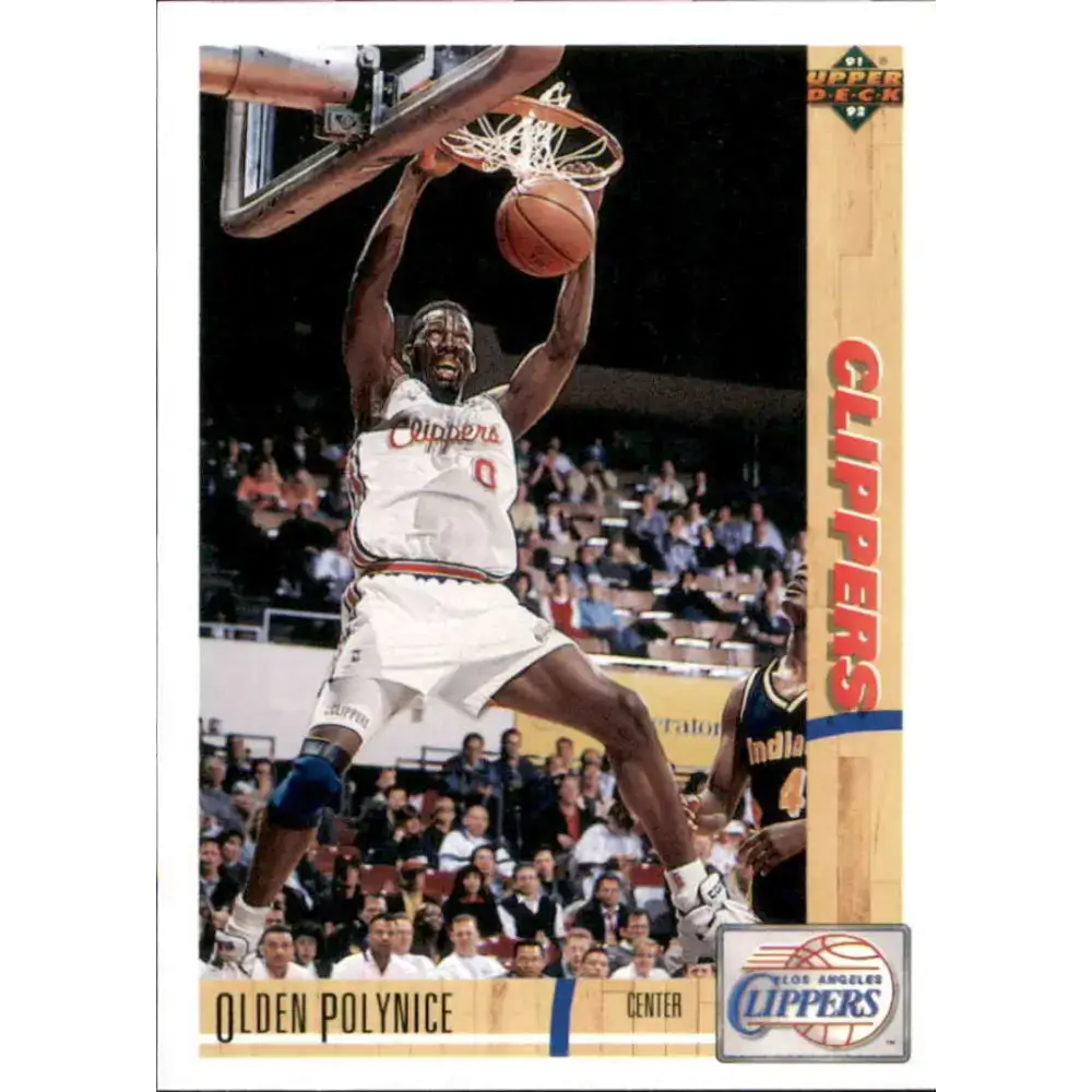 1991-92 Upper Deck #140 Olden Polynice NM-MT Los Angeles Clippers Basketball Card - Basketball Card Single