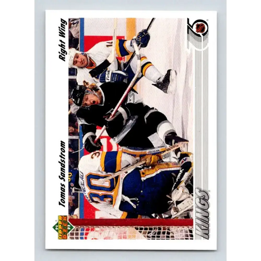 1991-92 Upper Deck #141 Tomas Sandstrom NM-MT Los Angeles Kings Hockey Card - Hockey Card Single