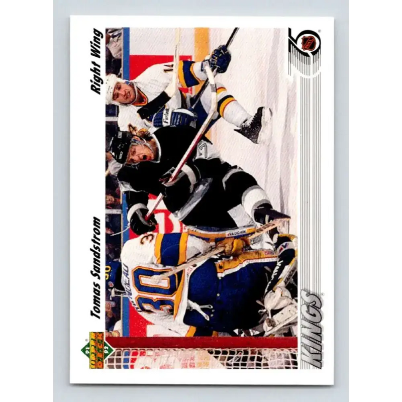 1991-92 Upper Deck #141 Tomas Sandstrom NM-MT Los Angeles Kings Hockey Card - Hockey Card Single