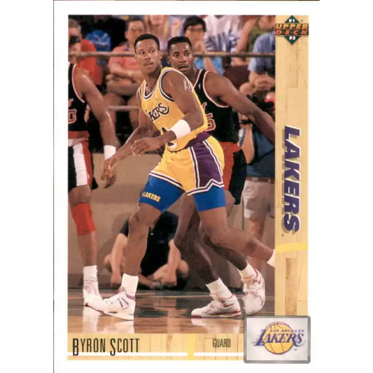 1991-92 Upper Deck #142 Byron Scott NM-MT Los Angeles Lakers Basketball Card - Basketball Card Single