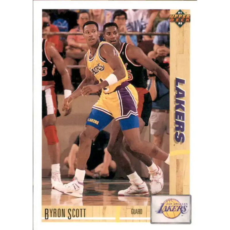1991-92 Upper Deck #142 Byron Scott NM-MT Los Angeles Lakers Basketball Card - Basketball Card Single