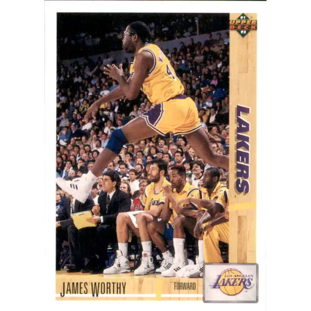 1991-92 Upper Deck #146 James Worthy NM-MT Los Angeles Lakers Basketball Card - Basketball Card Single