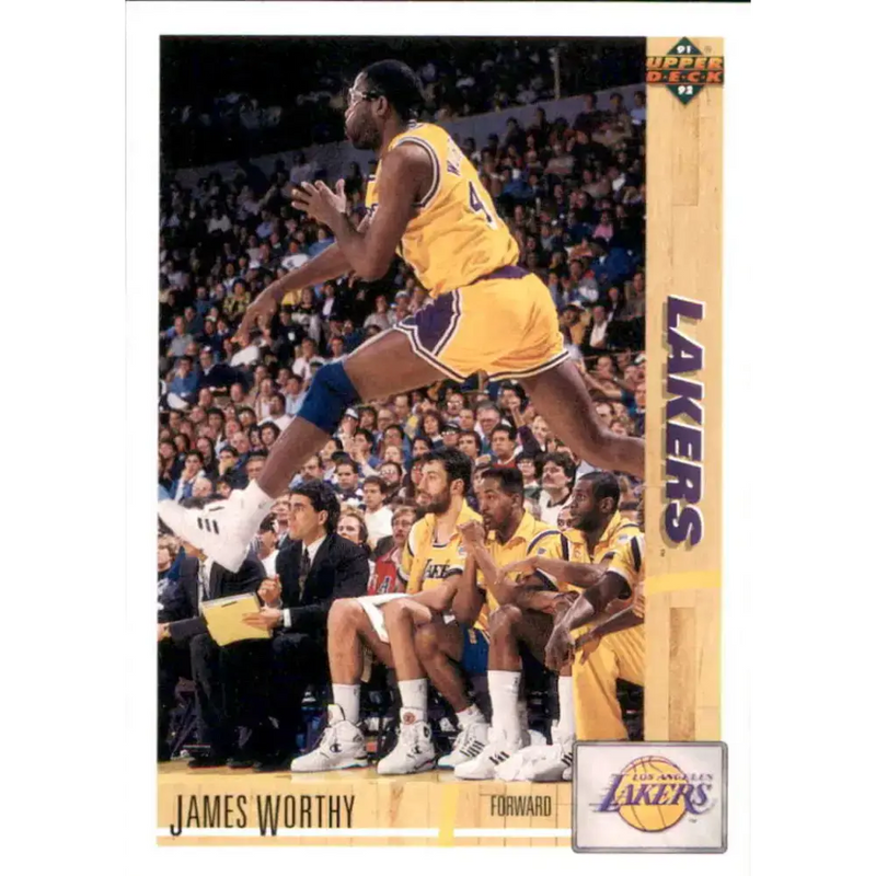 1991-92 Upper Deck #146 James Worthy NM-MT Los Angeles Lakers Basketball Card - Basketball Card Single