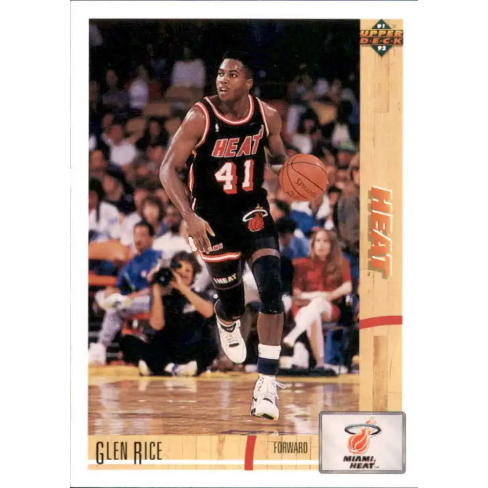 1991-92 Upper Deck #147 Glen Rice NM-MT Miami Heat Basketball Card - Basketball Card Single