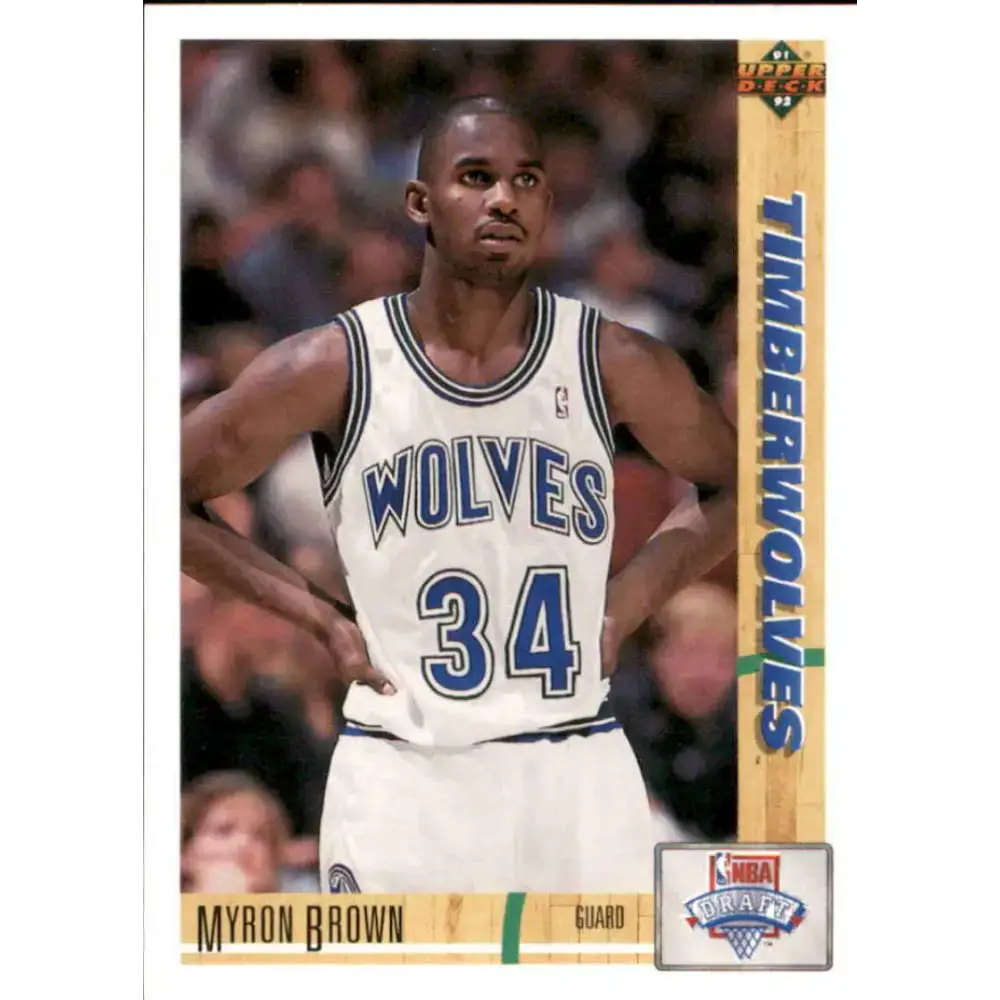 1991-92 Upper Deck #15 Myron Brown NM-MT Minnesota Timberwolves Basketball Card - Basketball Card Single
