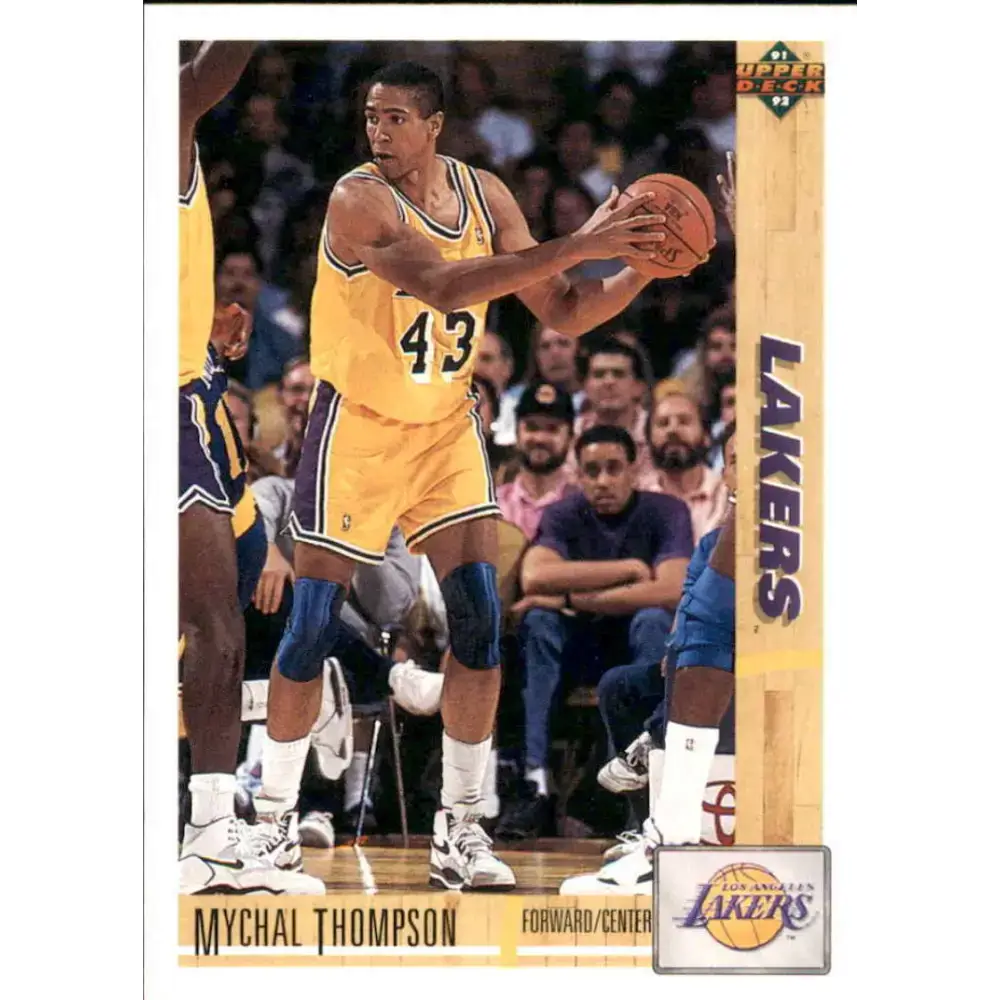 1991-92 Upper Deck #150 Mychal Thompson NM-MT Los Angeles Lakers Basketball Card - Basketball Card Single