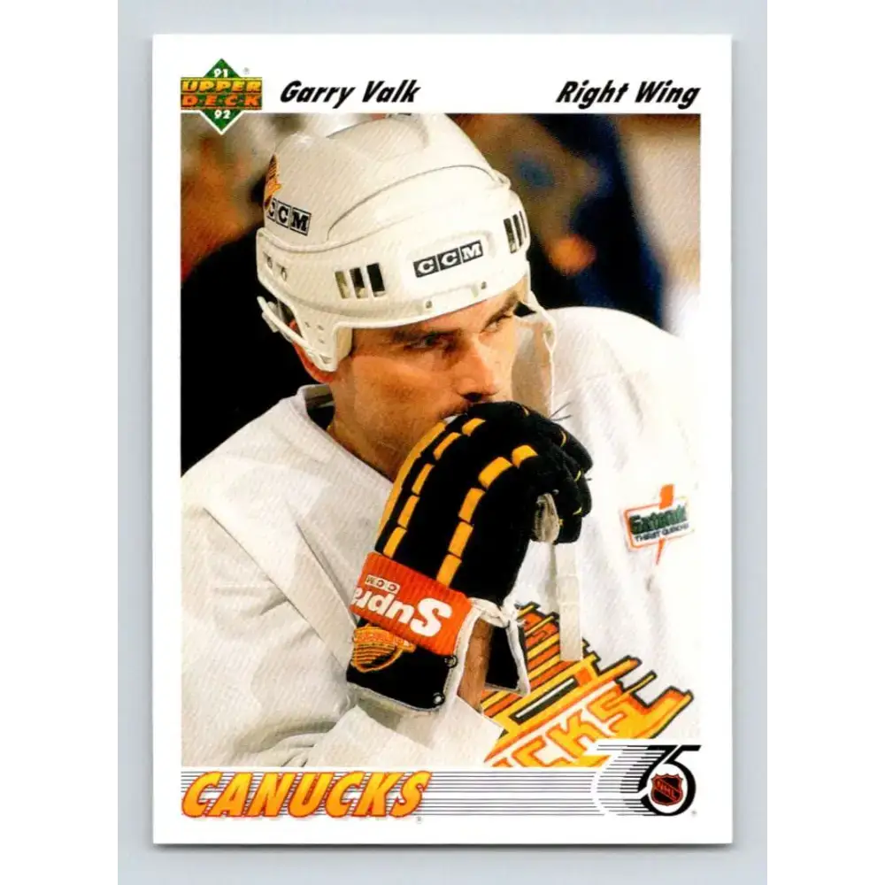 1991-92 Upper Deck #152 Garry Valk NM-MT Vancouver Canucks Hockey Card - Hockey Card Single