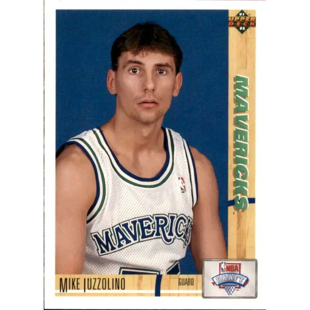 1991-92 Upper Deck #16 Mike Iuzzolino NM-MT RC Rookie Dallas Mavericks Basketball Card - Basketball Card Single