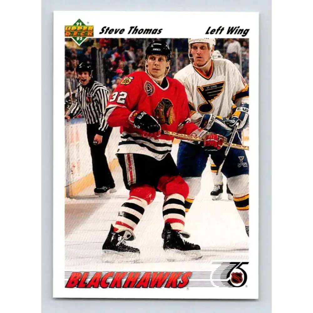 1991-92 Upper Deck #162 Steve Thomas NM-MT Hockey Card - Hockey Card Single