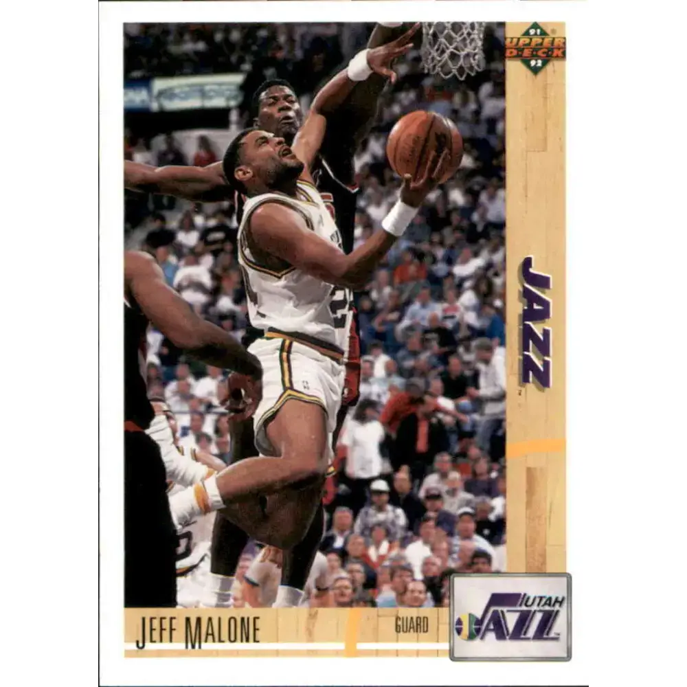 1991-92 Upper Deck #166 Jeff Malone NM-MT Utah Jazz Basketball Card - Basketball Card Single
