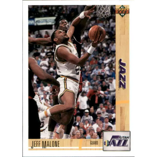 1991-92 Upper Deck #166 Jeff Malone NM-MT Utah Jazz Basketball Card - Basketball Card Single