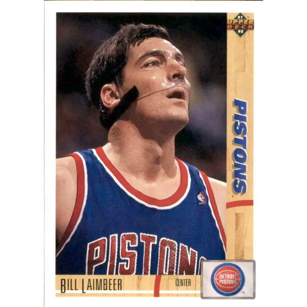 1991-92 Upper Deck #167 Bill Laimbeer NM-MT Detroit Pistons Basketball Card - Basketball Card Single