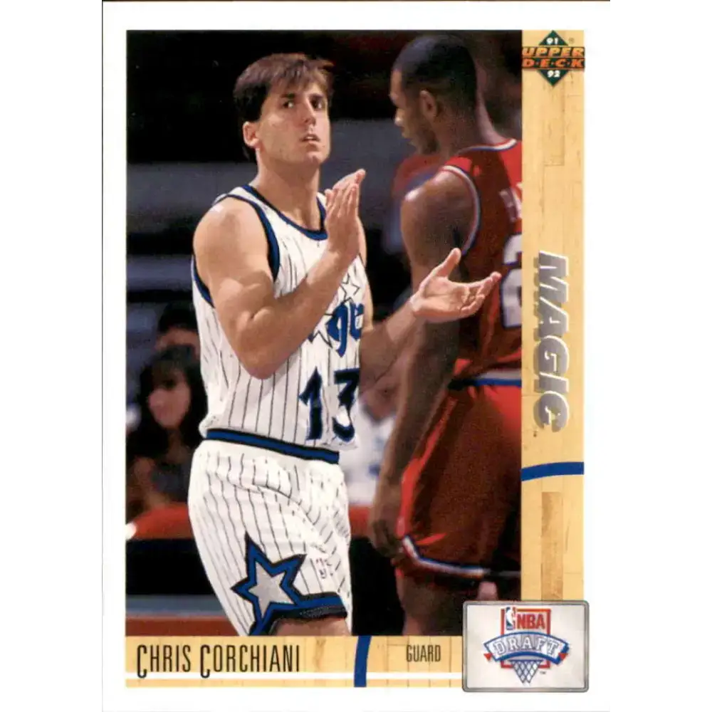 1991-92 Upper Deck #17 Chris Corchiani NM-MT RC Rookie Orlando Magic Basketball Card - Basketball Card Single