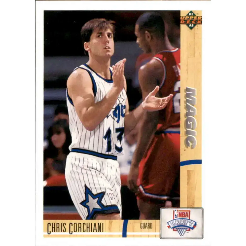 1991-92 Upper Deck #17 Chris Corchiani NM-MT RC Rookie Orlando Magic Basketball Card - Basketball Card Single