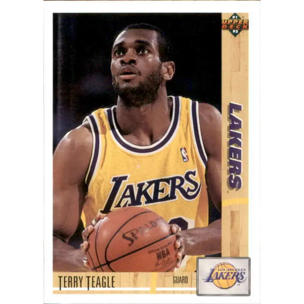 1991-92 Upper Deck #171 Terry Teagle NM-MT Los Angeles Lakers Basketball Card - Basketball Card Single