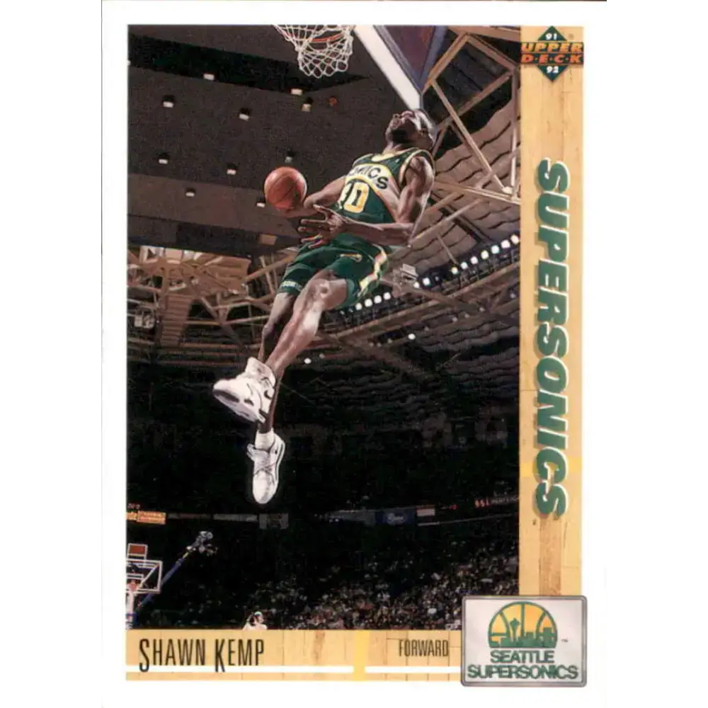 1991-92 Upper Deck #173 Shawn Kemp NM-MT Seattle SuperSonics Basketball Card - Basketball Card Single
