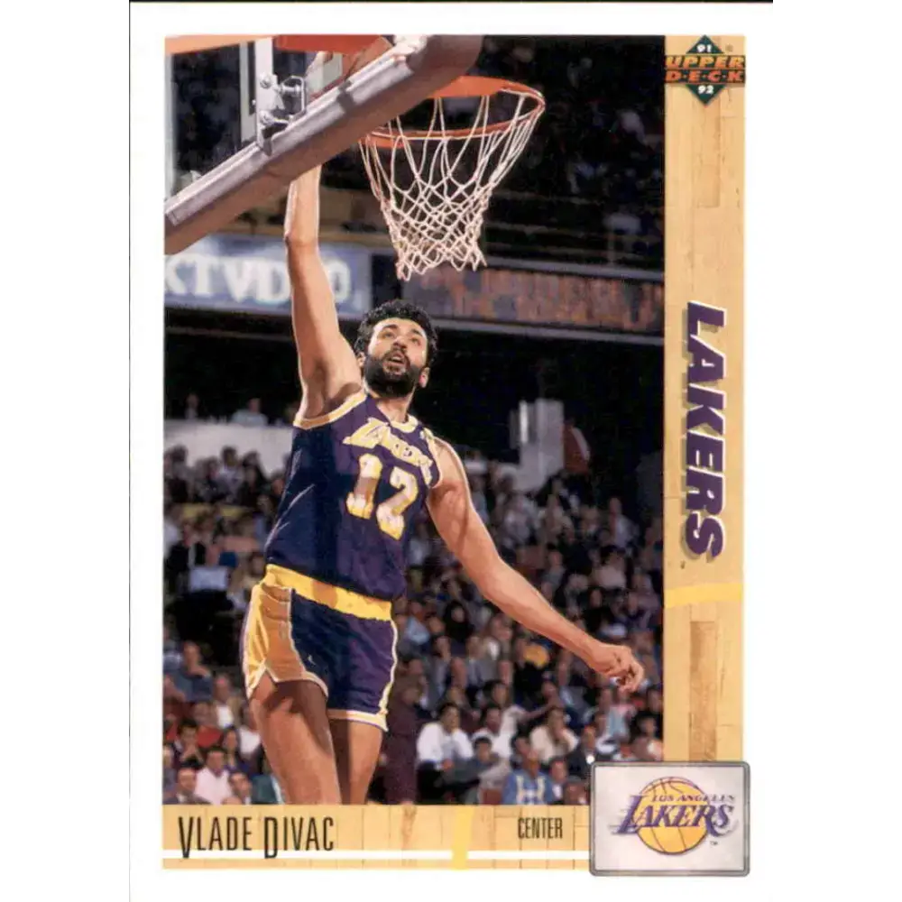 1991-92 Upper Deck #175 Vlade Divac NM-MT Los Angeles Lakers Basketball Card - Basketball Card Single