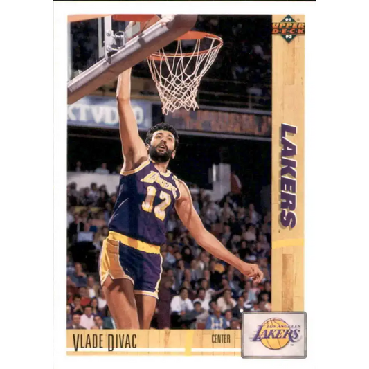 1991-92 Upper Deck #175 Vlade Divac NM-MT Los Angeles Lakers Basketball Card - Basketball Card Single
