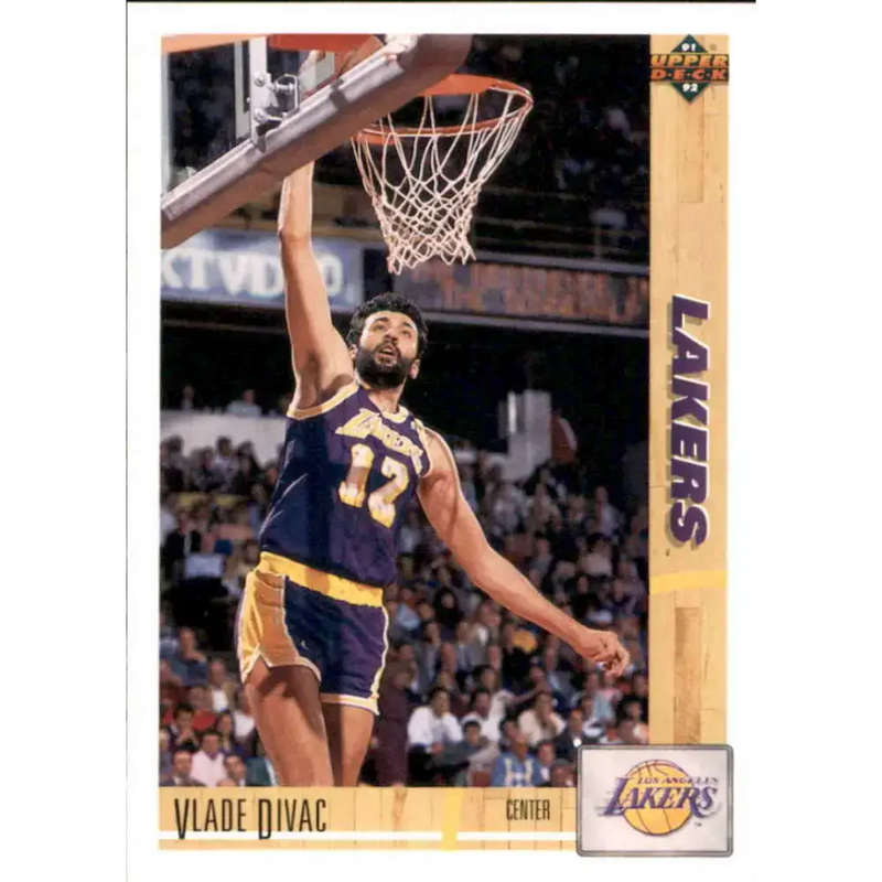 1991-92 Upper Deck #175 Vlade Divac NM-MT Los Angeles Lakers Basketball Card - Basketball Card Single