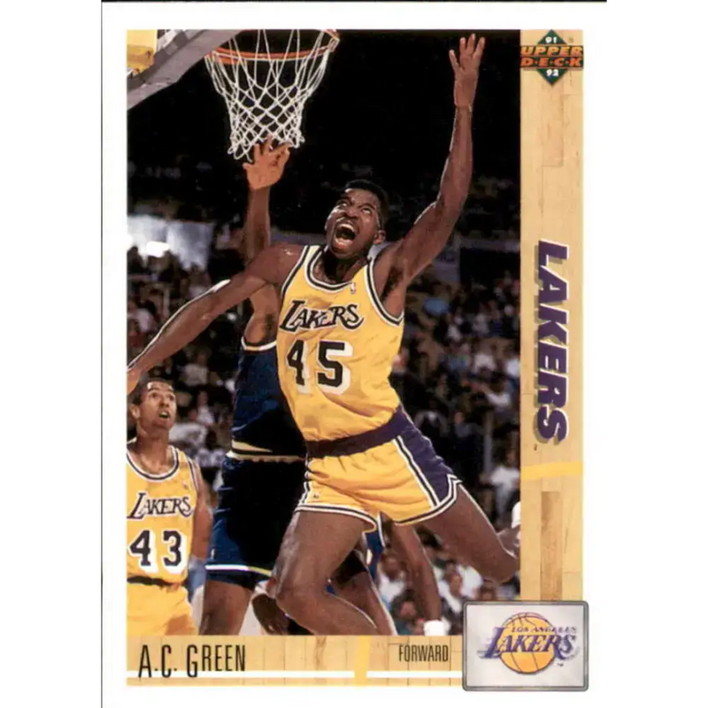 1991-92 Upper Deck #177 A.C. Green NM-MT Los Angeles Lakers Basketball Card - Basketball Card Single