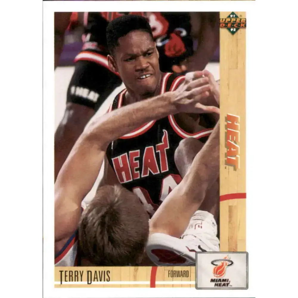 1991-92 Upper Deck #179 Terry Davis NM-MT Miami Heat Basketball Card - Basketball Card Single