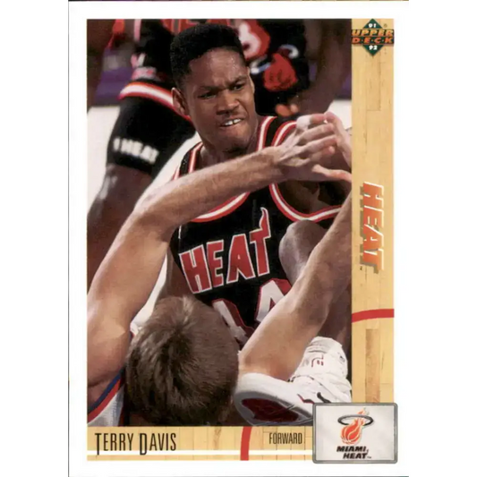 1991-92 Upper Deck #179 Terry Davis NM-MT Miami Heat Basketball Card - Basketball Card Single