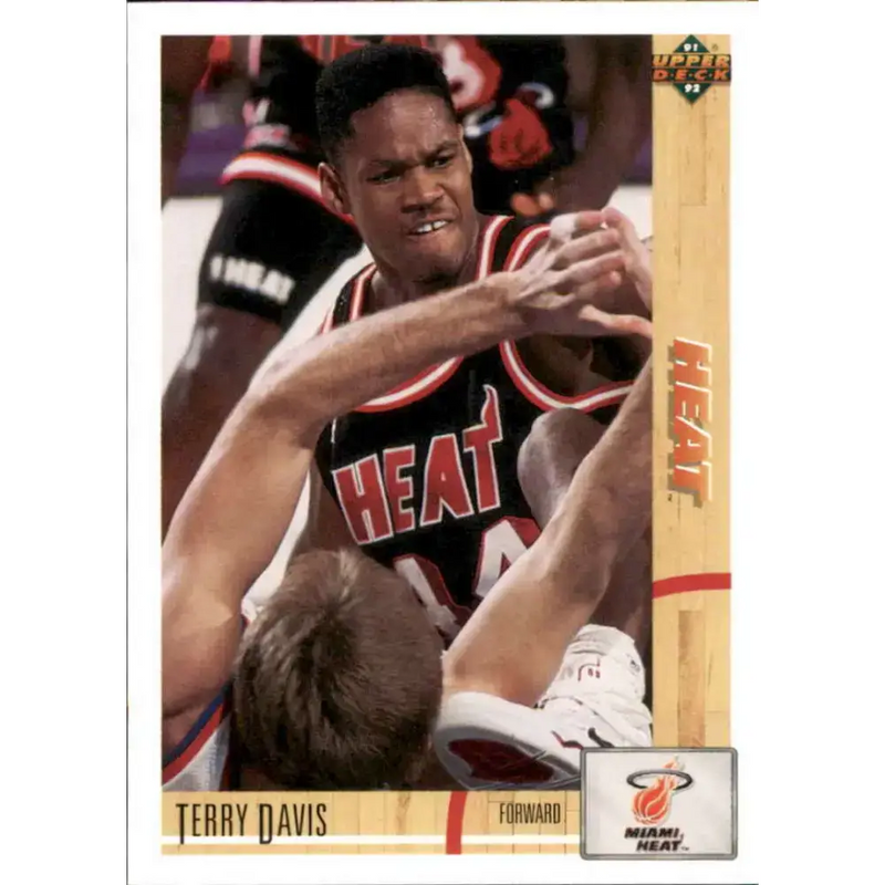 1991-92 Upper Deck #179 Terry Davis NM-MT Miami Heat Basketball Card - Basketball Card Single