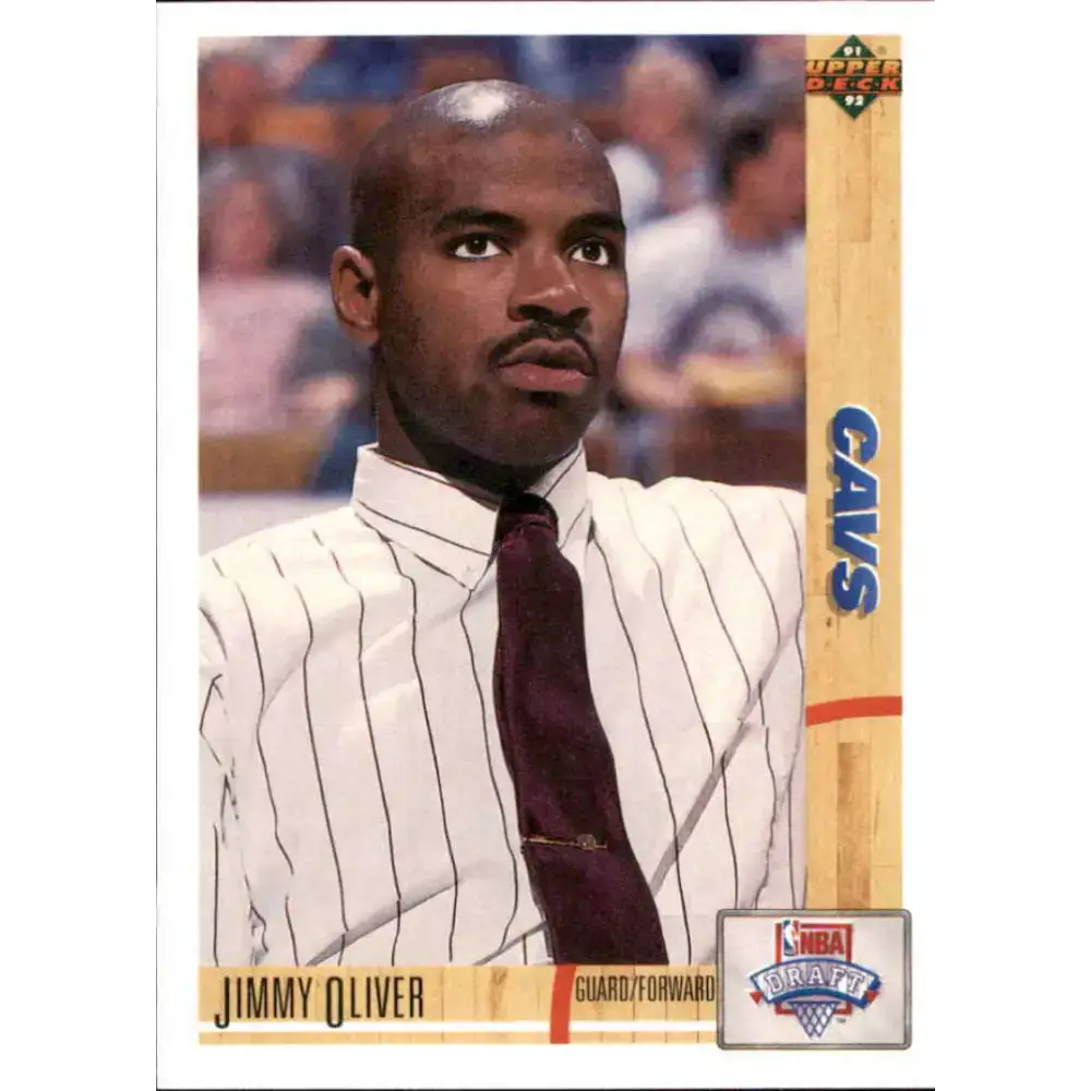 1991-92 Upper Deck #19 Jimmy Oliver NM-MT RC Rookie Cleveland Cavaliers Basketball Card - Basketball Card Single