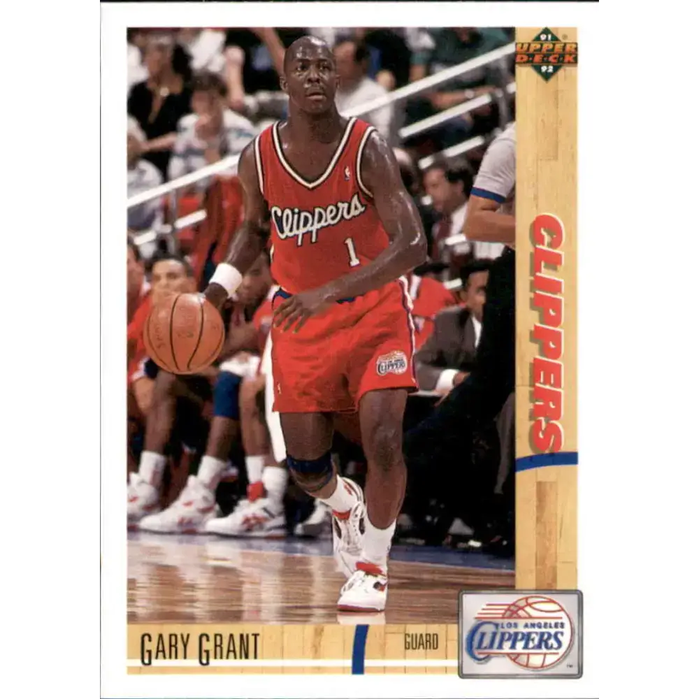 1991-92 Upper Deck #195 Gary Grant NM-MT Los Angeles Clippers Basketball Card - Basketball Card Single