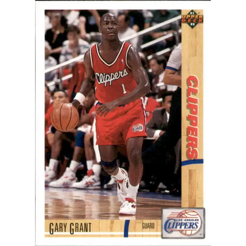1991-92 Upper Deck #195 Gary Grant NM-MT Los Angeles Clippers Basketball Card - Basketball Card Single