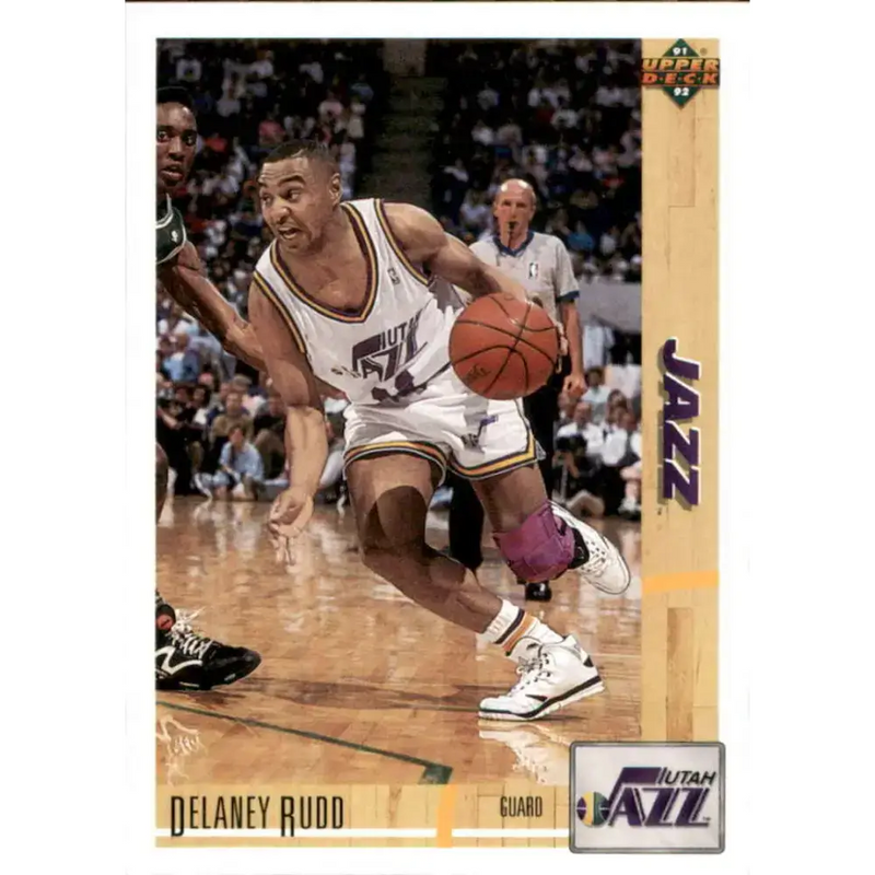 1991-92 Upper Deck #197 Delaney Rudd NM-MT Utah Jazz Basketball Card - Basketball Card Single