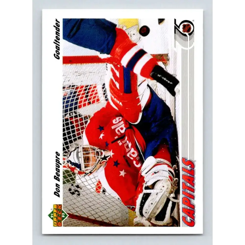 1991-92 Upper Deck #197 Don Beaupre NM-MT Washington Capitals Hockey Card - Hockey Card Single