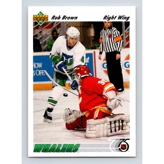 1991-92 Upper Deck #198 Rob Brown NM-MT Hockey Card - Hockey Card Single