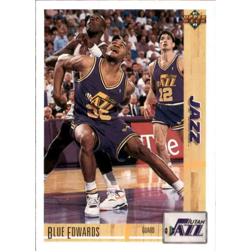1991-92 Upper Deck #199 Blue Edwards NM-MT Utah Jazz Basketball Card - Basketball Card Single