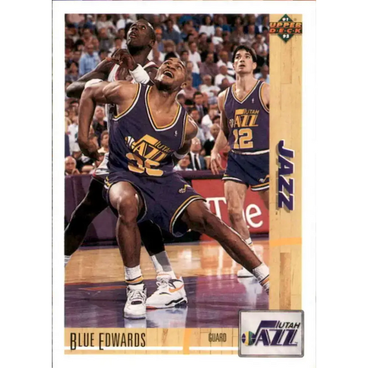 1991-92 Upper Deck #199 Blue Edwards NM-MT Utah Jazz Basketball Card - Basketball Card Single