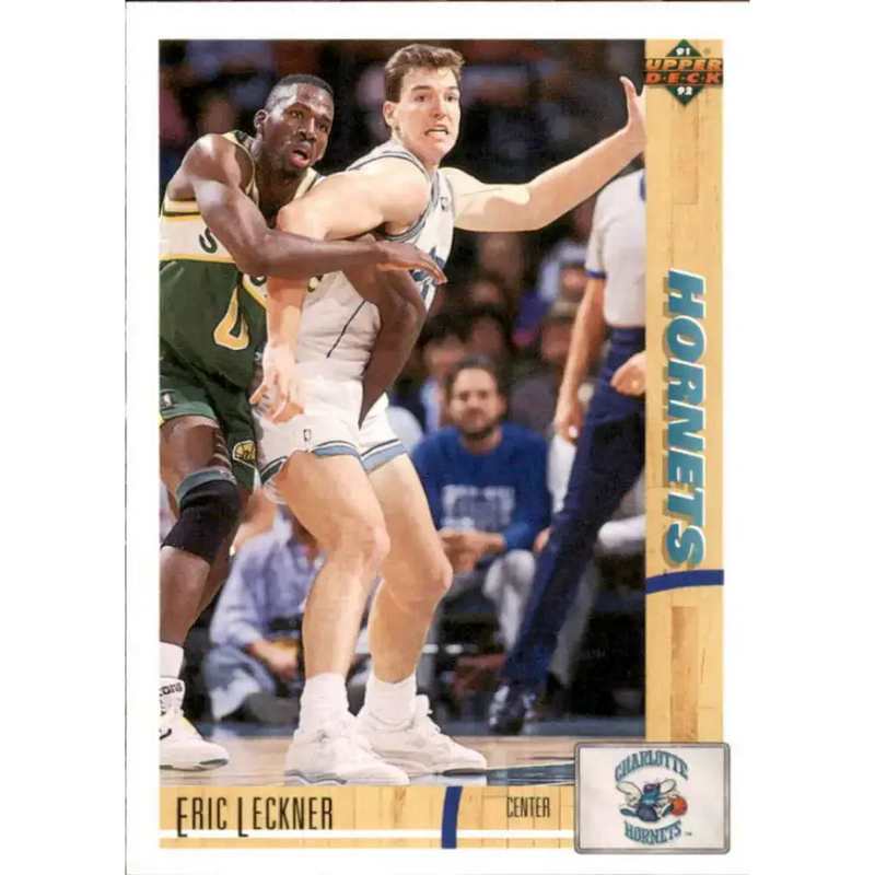 1991-92 Upper Deck #204 Eric Leckner NM-MT Charlotte Hornets Basketball Card - Basketball Card Single