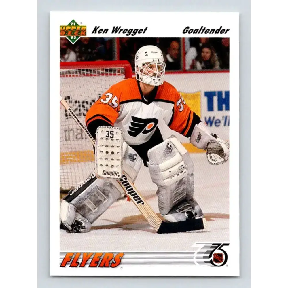 1991-92 Upper Deck #206 Ken Wregget NM-MT Philadelphia Flyers Hockey Card - Hockey Card Single