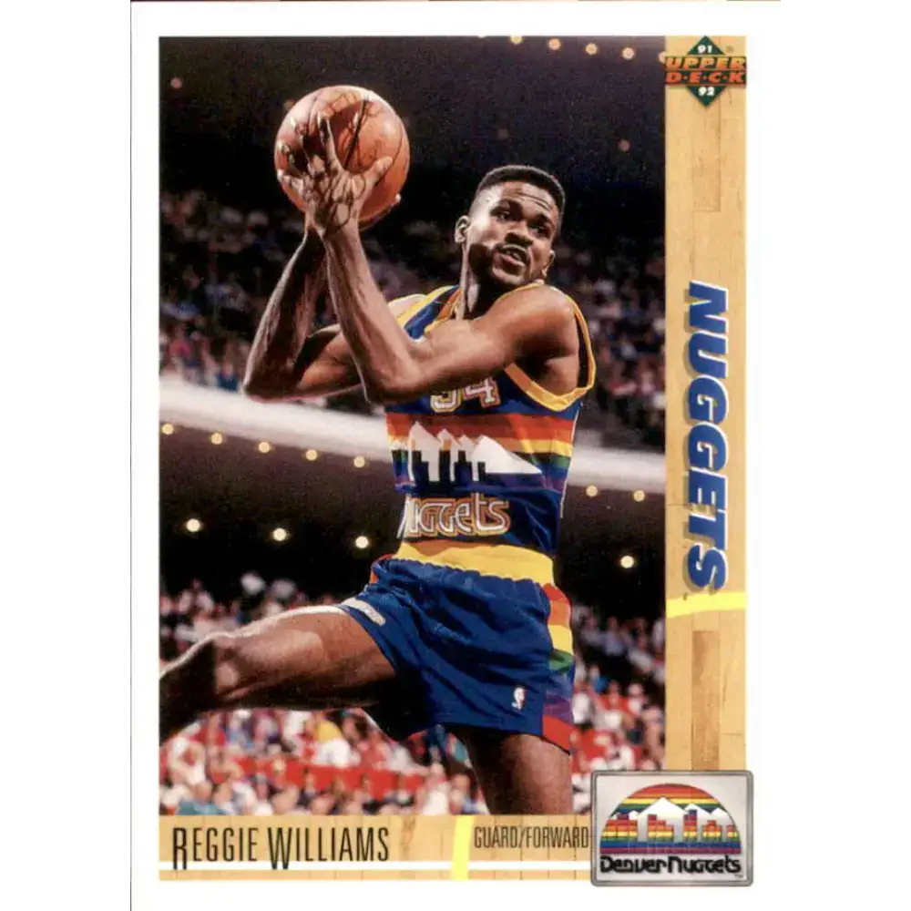 1991-92 Upper Deck #206 Reggie Williams NM-MT Denver Nuggets Basketball Card - Basketball Card Single