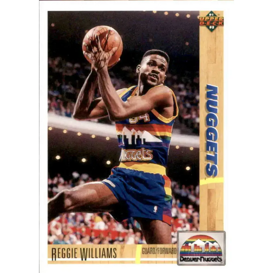 1991-92 Upper Deck #206 Reggie Williams NM-MT Denver Nuggets Basketball Card - Basketball Card Single