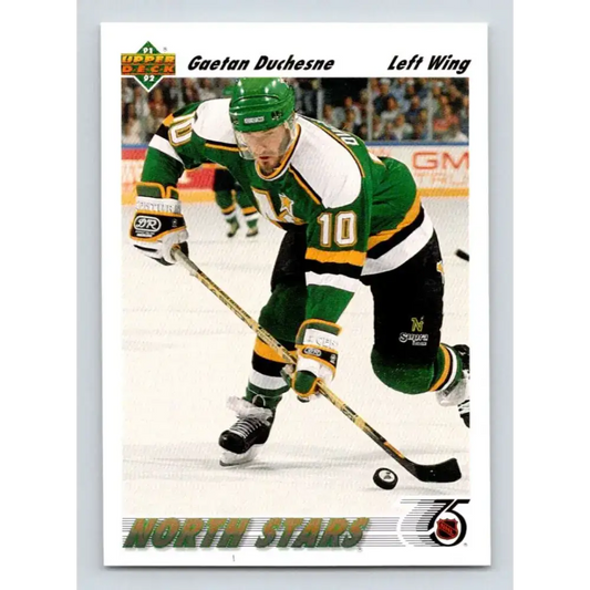 1991-92 Upper Deck #207 Gaetan Duchesne NM-MT Minnesota North Stars Hockey Card - Hockey Card Single