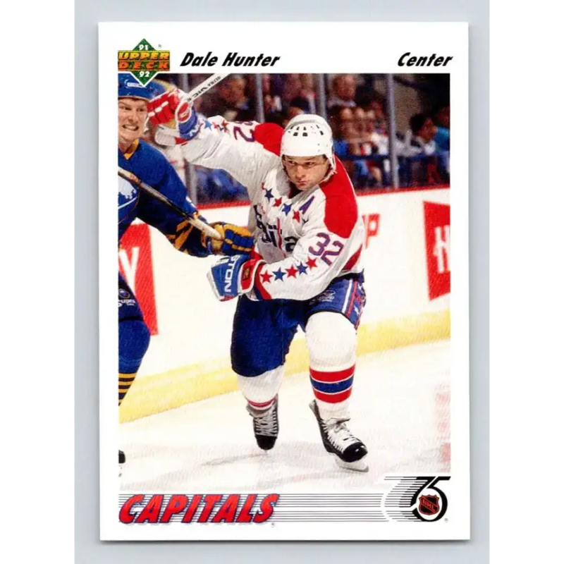 1991-92 Upper Deck #209 Dale Hunter NM-MT Washington Capitals Hockey Card - Hockey Card Single