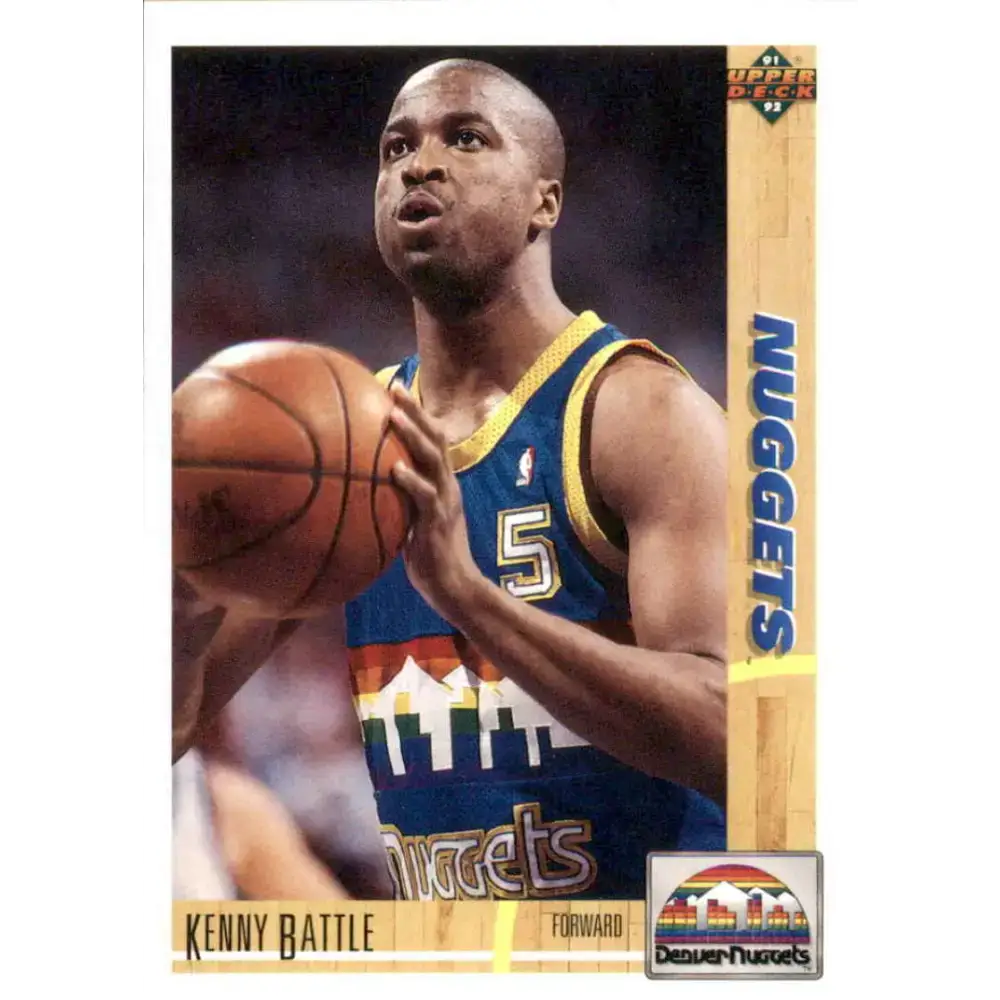 1991-92 Upper Deck #209 Kenny Battle NM-MT Denver Nuggets Basketball Card - Basketball Card Single