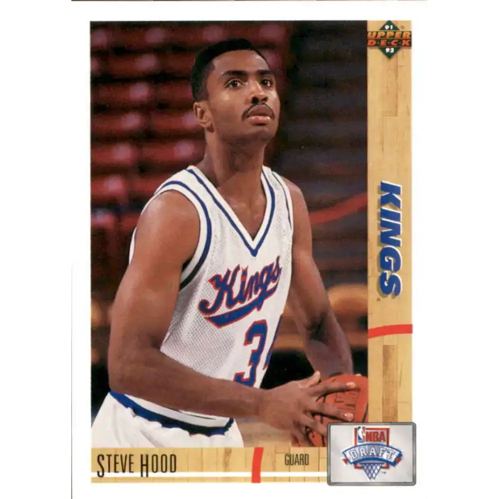 1991-92 Upper Deck #21 Steve Hood UER NM-MT Sacramento Kings Basketball Card - Basketball Card Single