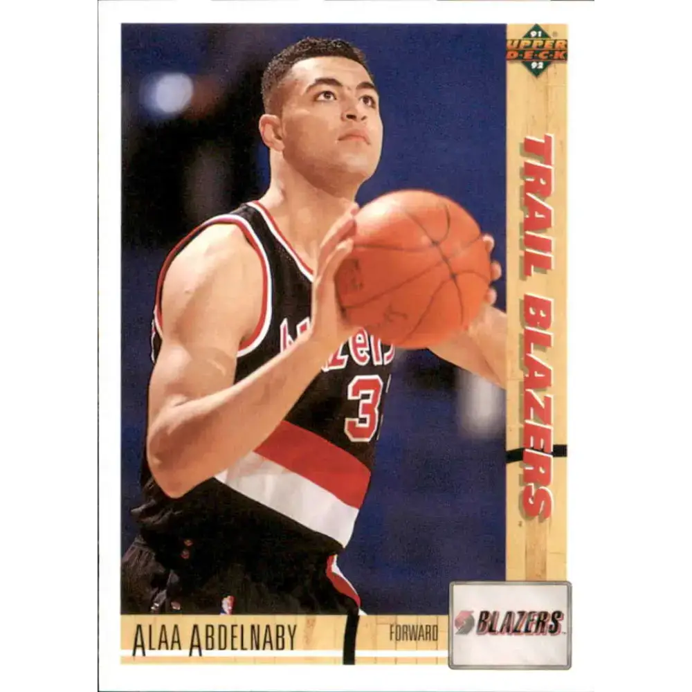1991-92 Upper Deck #213 Alaa Abdelnaby NM-MT Portland Trail Blazers Basketball Card - Basketball Card Single