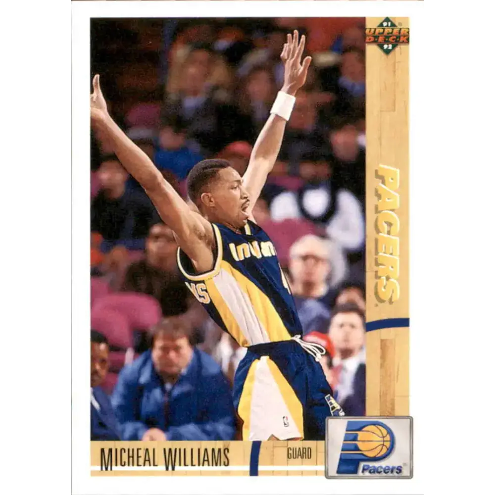 1991-92 Upper Deck #215 Micheal Williams NM-MT Indiana Pacers Basketball Card - Basketball Card Single