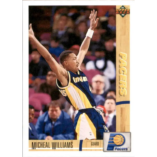 1991-92 Upper Deck #215 Micheal Williams NM-MT Indiana Pacers Basketball Card - Basketball Card Single