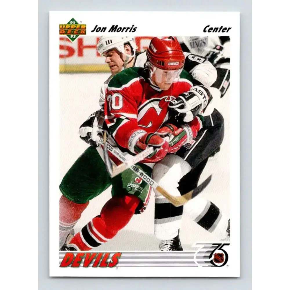 1991-92 Upper Deck #216 Jon Morris NM-MT New Jersey Devils Hockey Card - Hockey Card Single