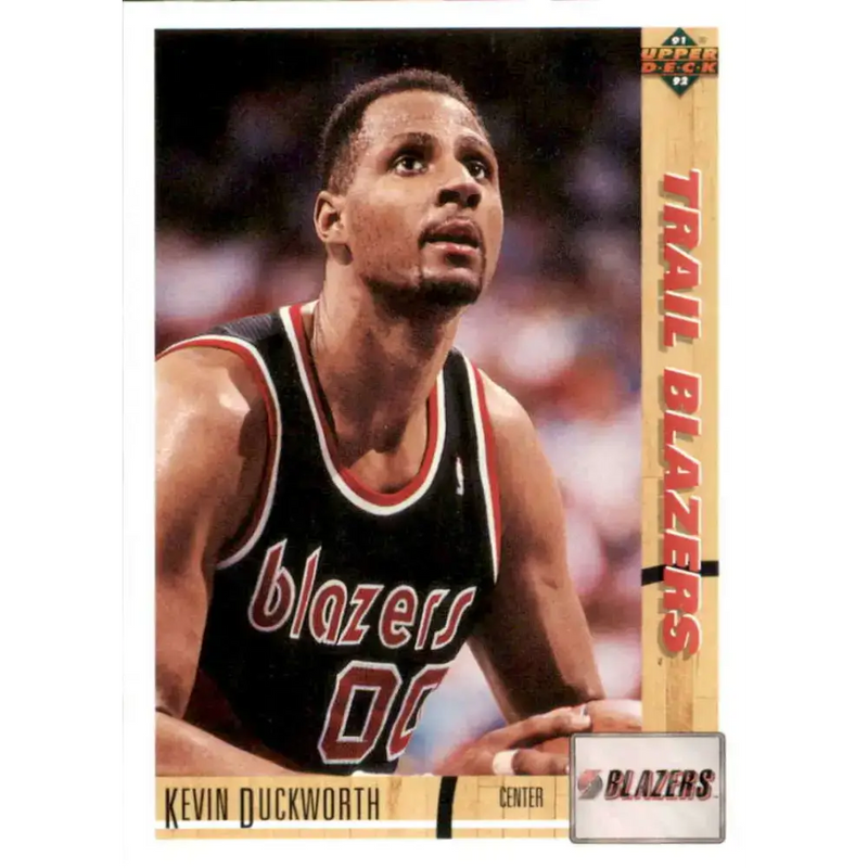 1991-92 Upper Deck #216 Kevin Duckworth NM-MT Portland Trail Blazers Basketball Card - Basketball Card Single