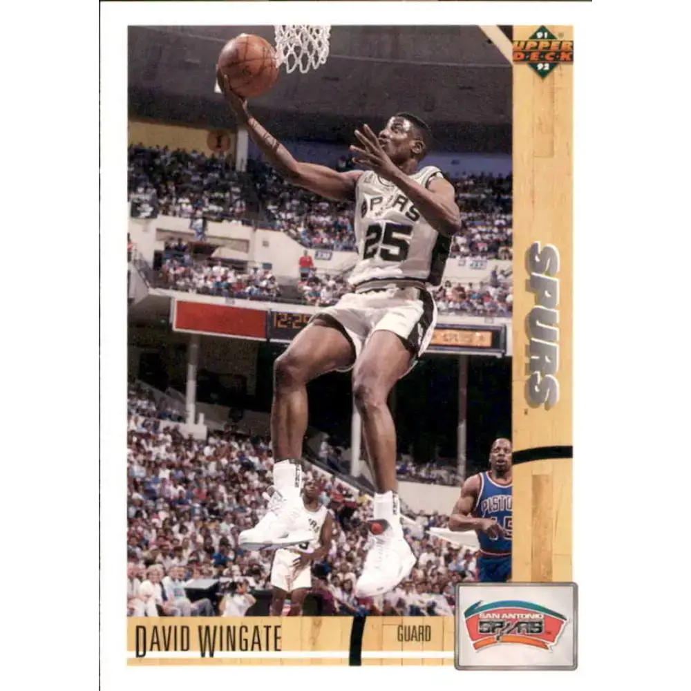 1991-92 Upper Deck #217 David Wingate NM-MT San Antonio Spurs Basketball Card - Basketball Card Single